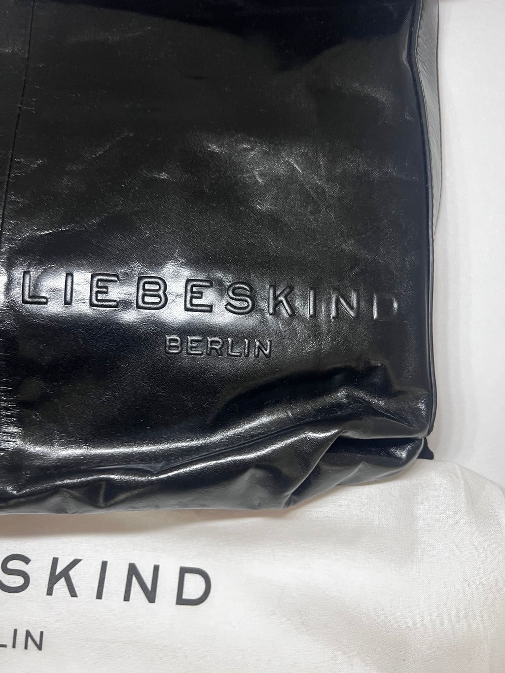 Liebeskind Berlin Rucksack – Schwarz, glänzend