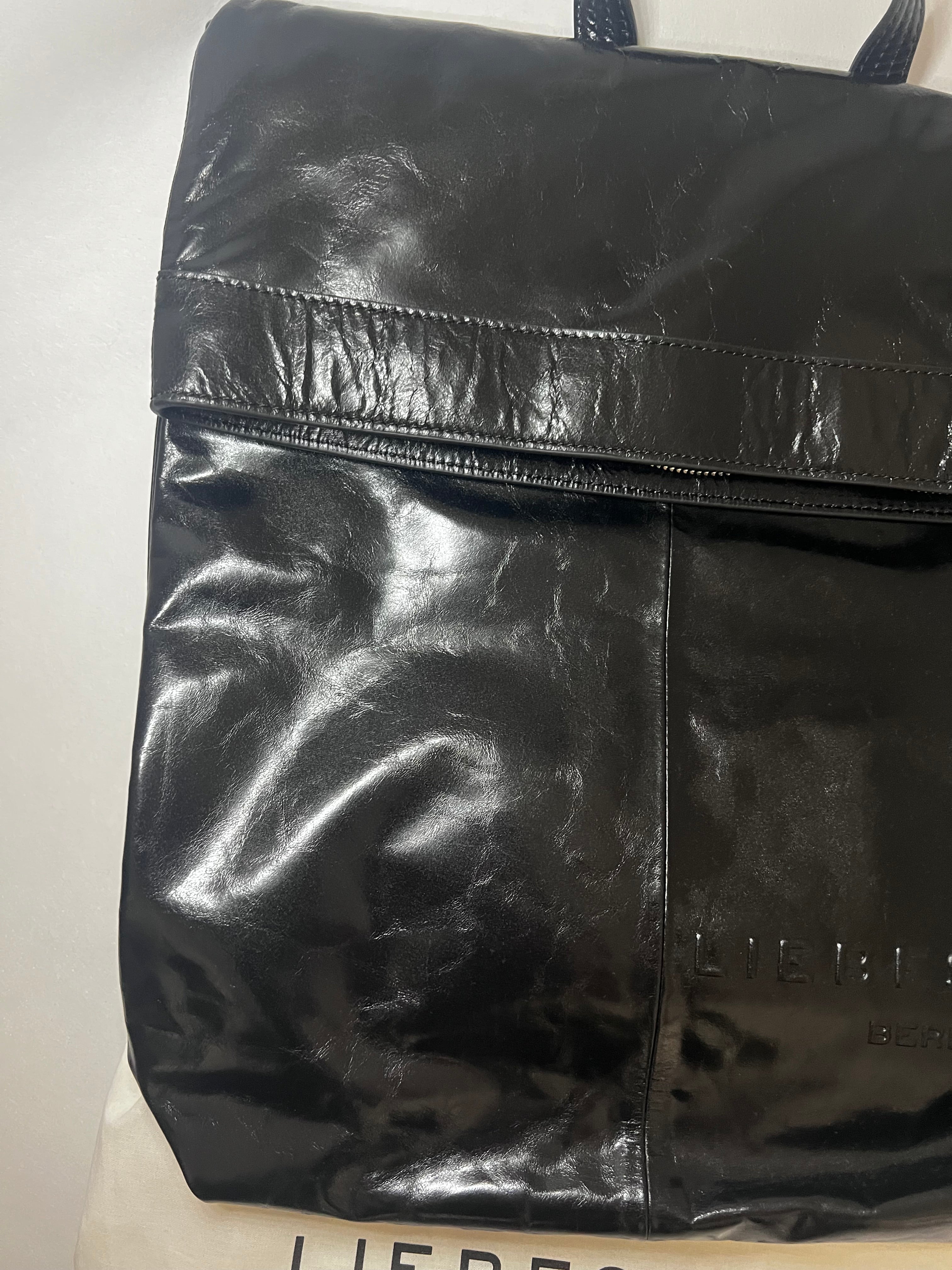Liebeskind Berlin Rucksack – Schwarz, glänzend