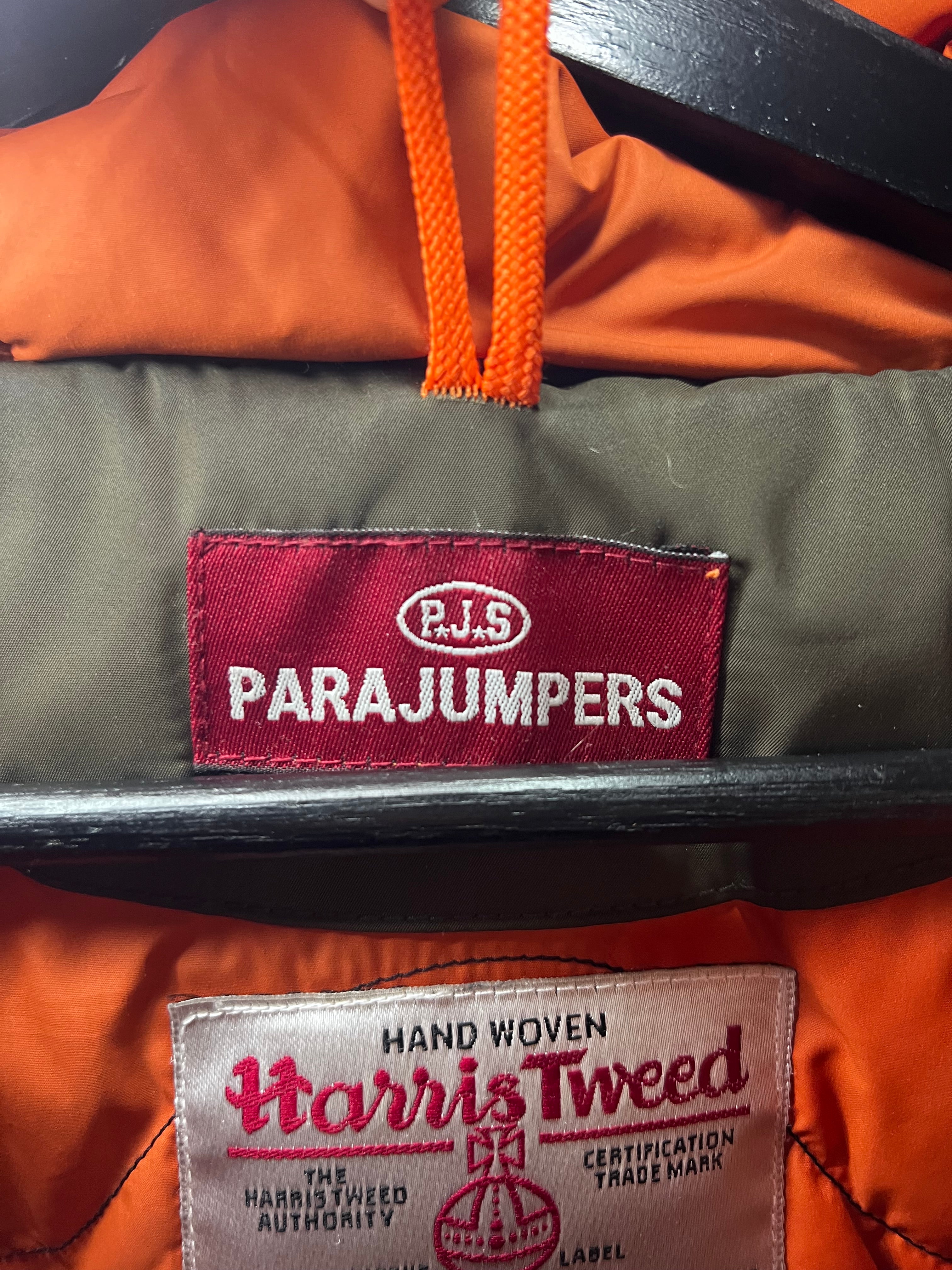 Parajumpers x Harris Tweed Winterjacke – Gr. M – Echtfellkapuze