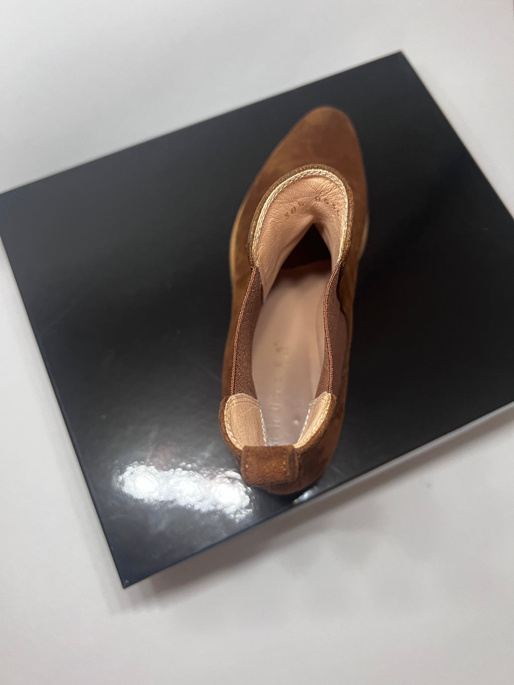 Unützer Chelsea Boots – braunes Wildleder, Größe 38,5