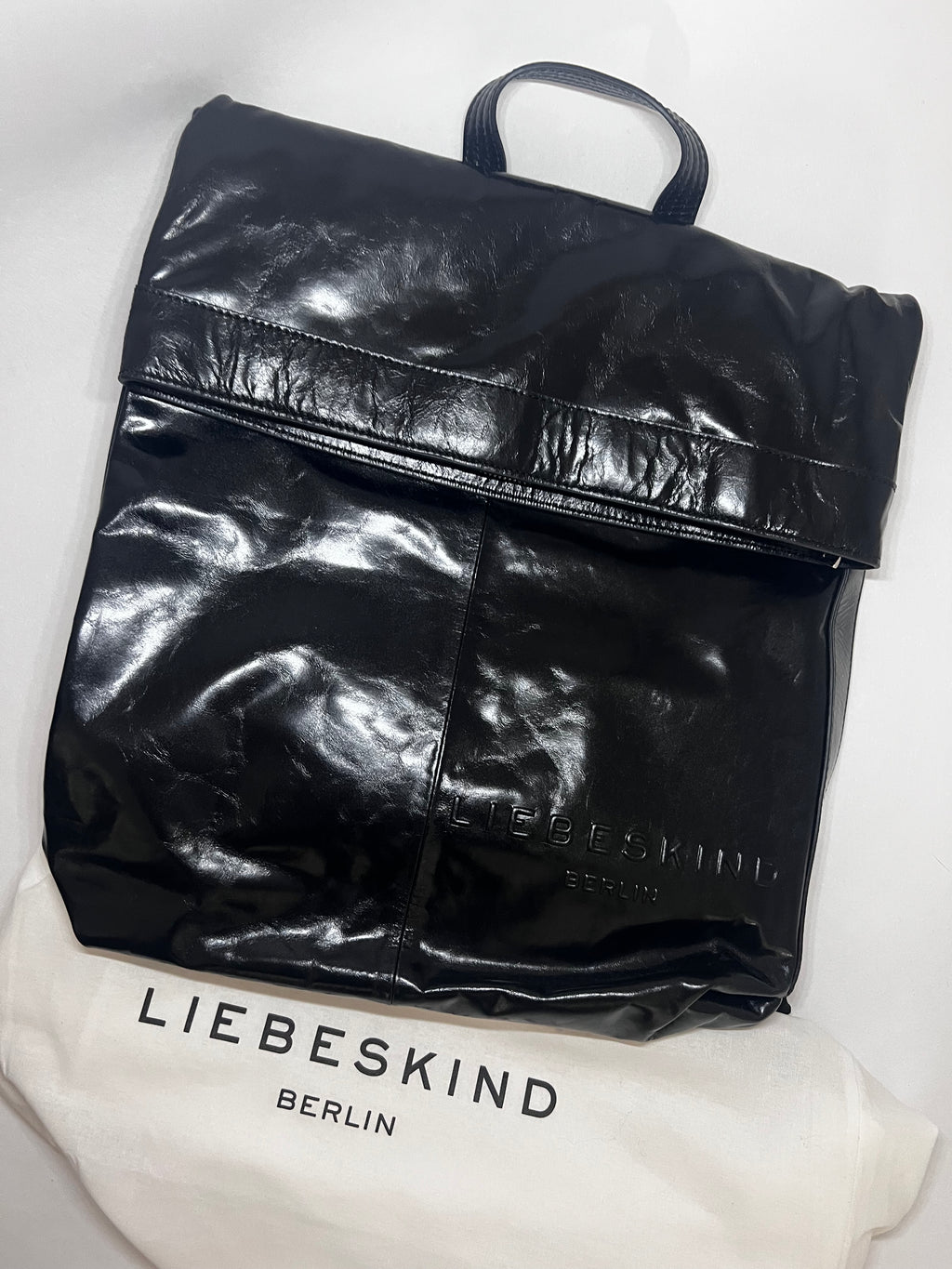 Liebeskind Berlin Rucksack – Schwarz, glänzend