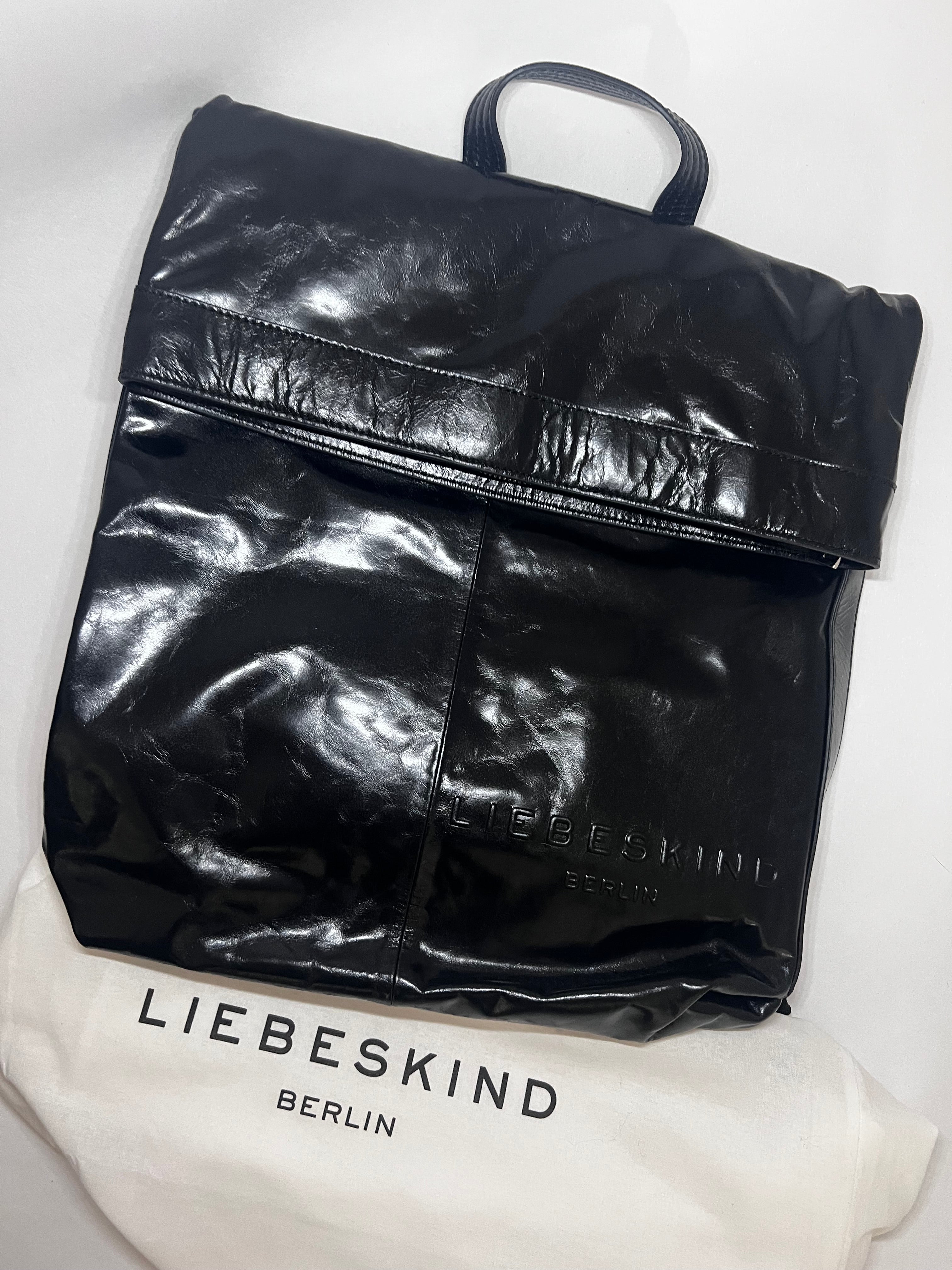 Liebeskind Berlin Rucksack – Schwarz, glänzend