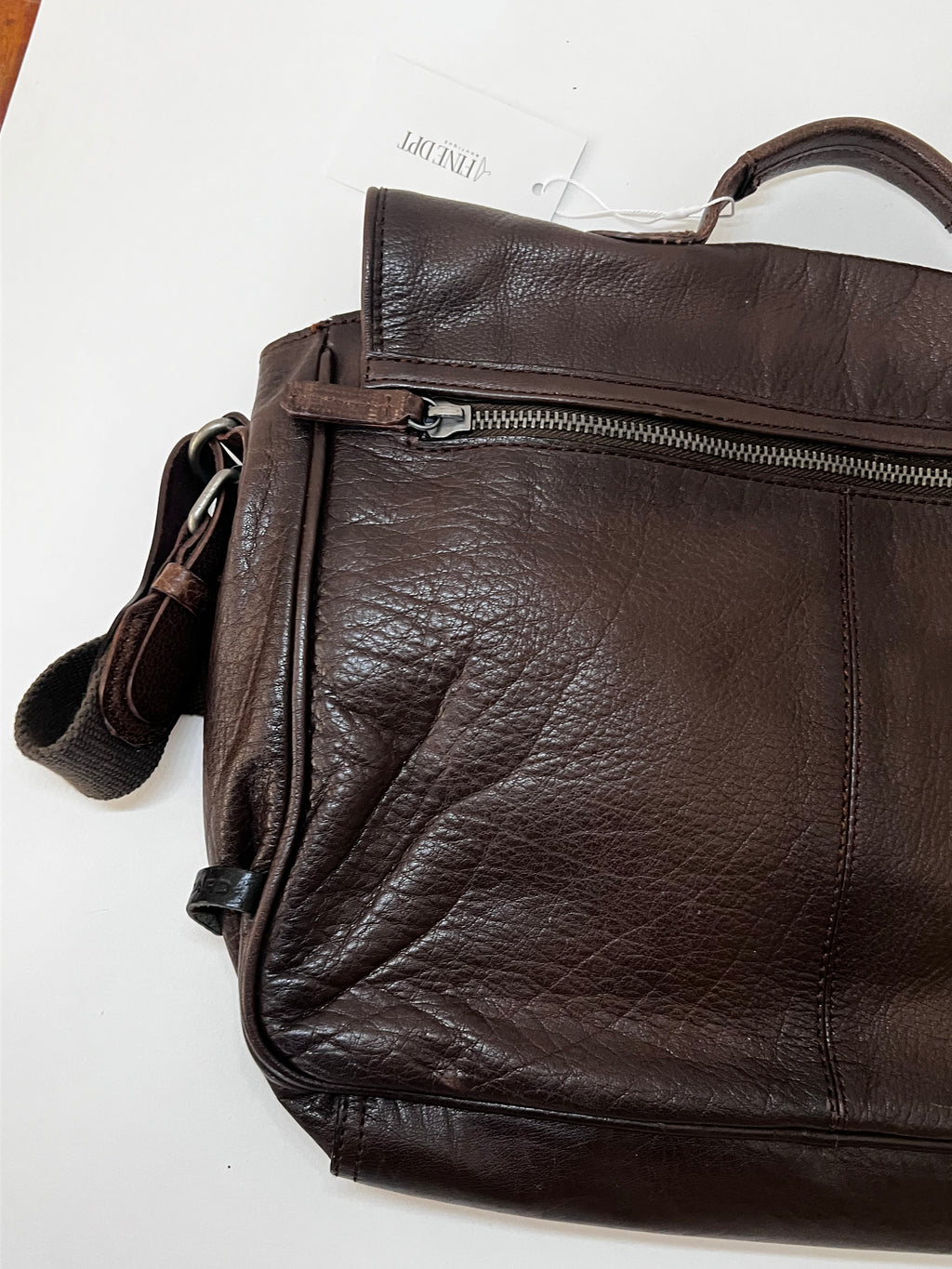 Rehard Echtleder Aktentasche / Umhängetasche – Braun