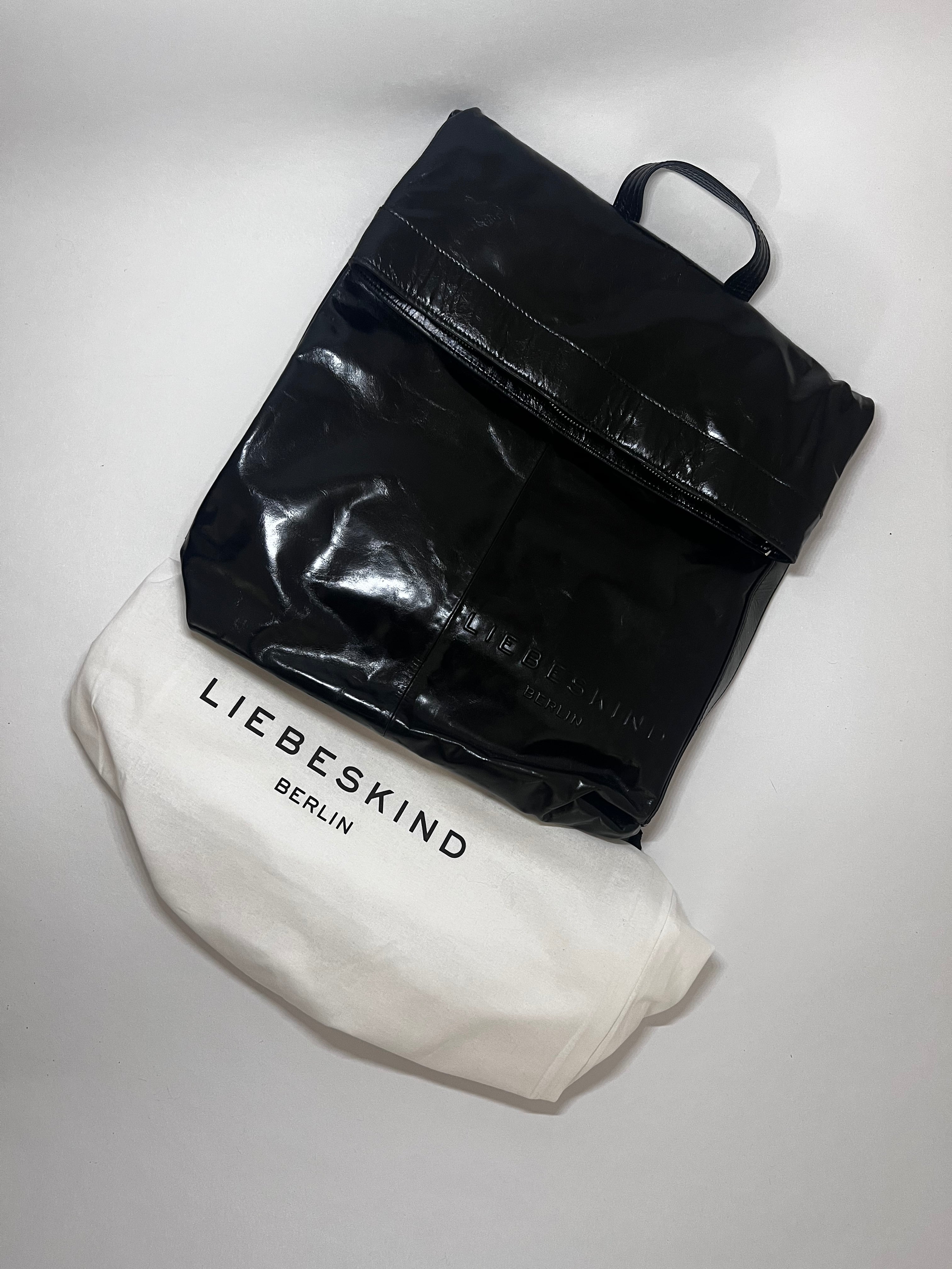 Liebeskind Berlin Rucksack – Schwarz, glänzend
