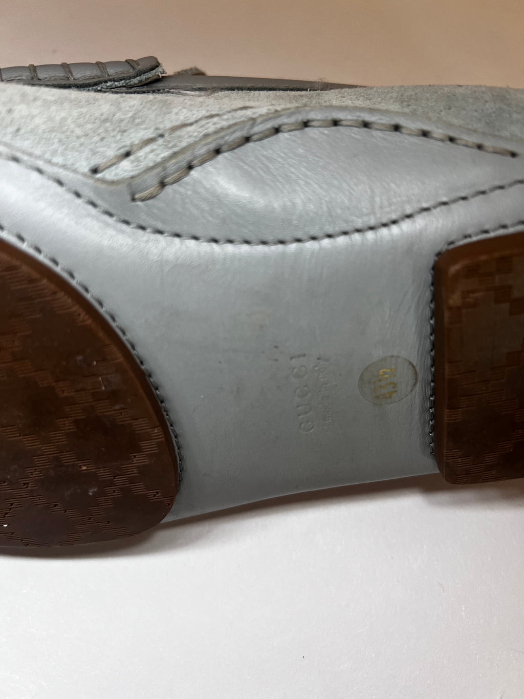 Gucci Loafer aus Wildleder – Türkis (Gr. 43½)