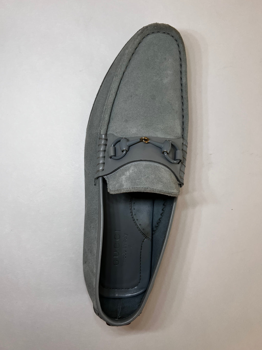 Gucci Loafer aus Wildleder – Türkis (Gr. 43½)