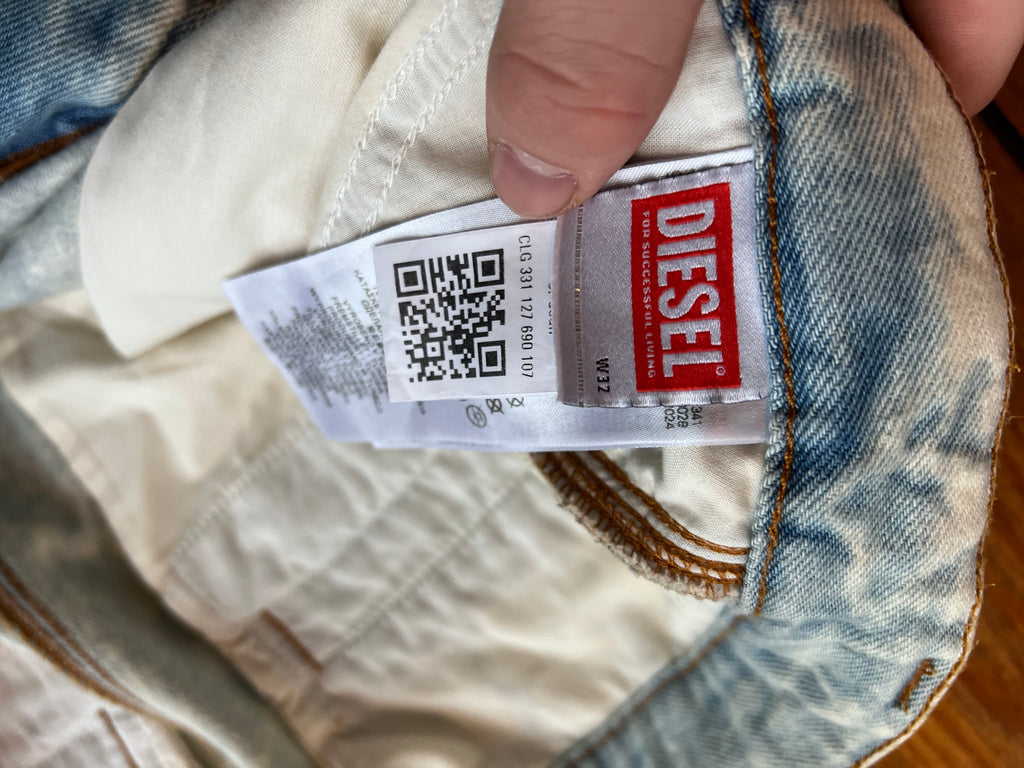 Diesel Cargo / Utility Jeans – Gr. L – Light Wash