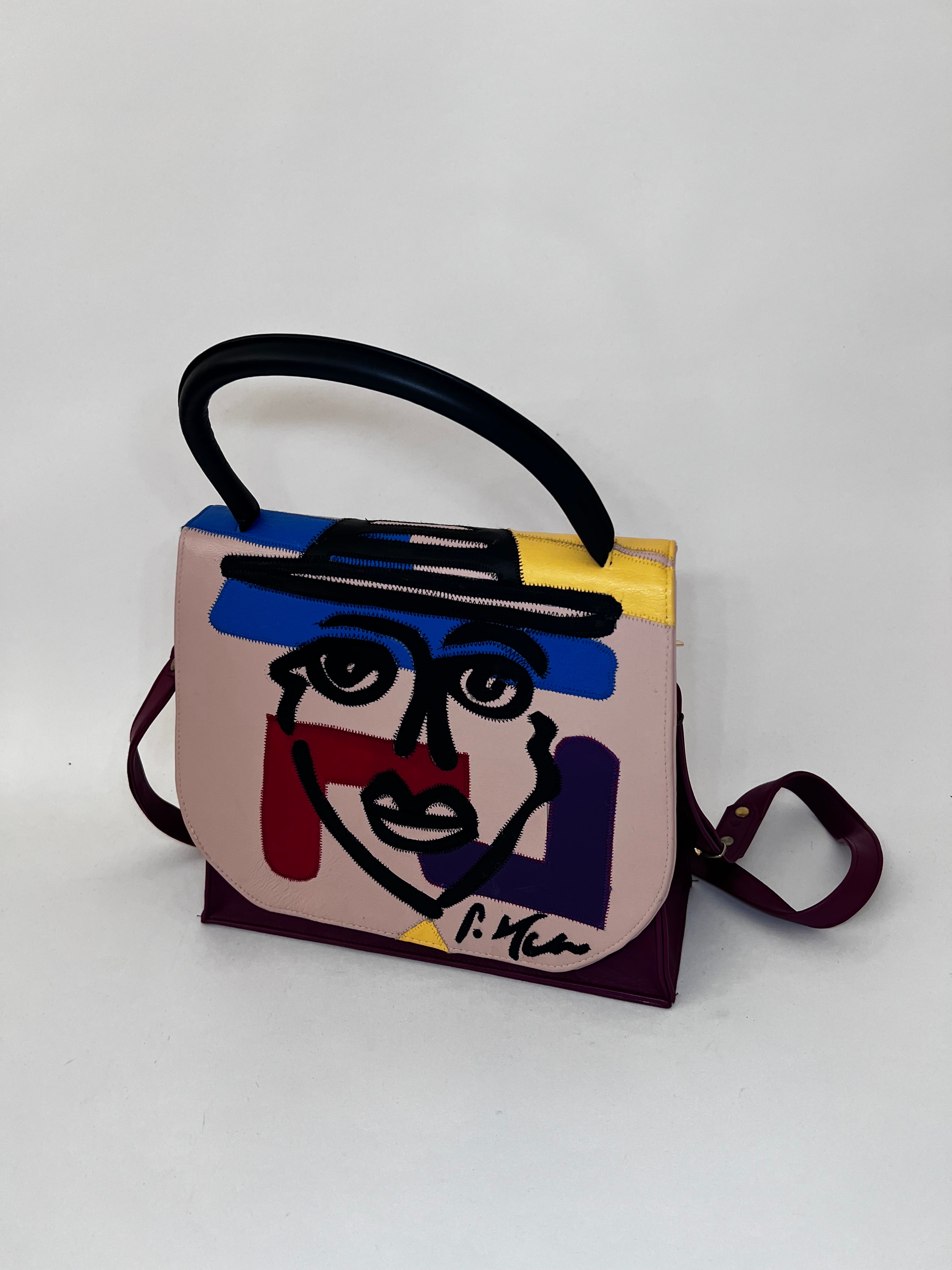 Künstlerische Wendetasche – Wechselbare Front | Unikat-Look