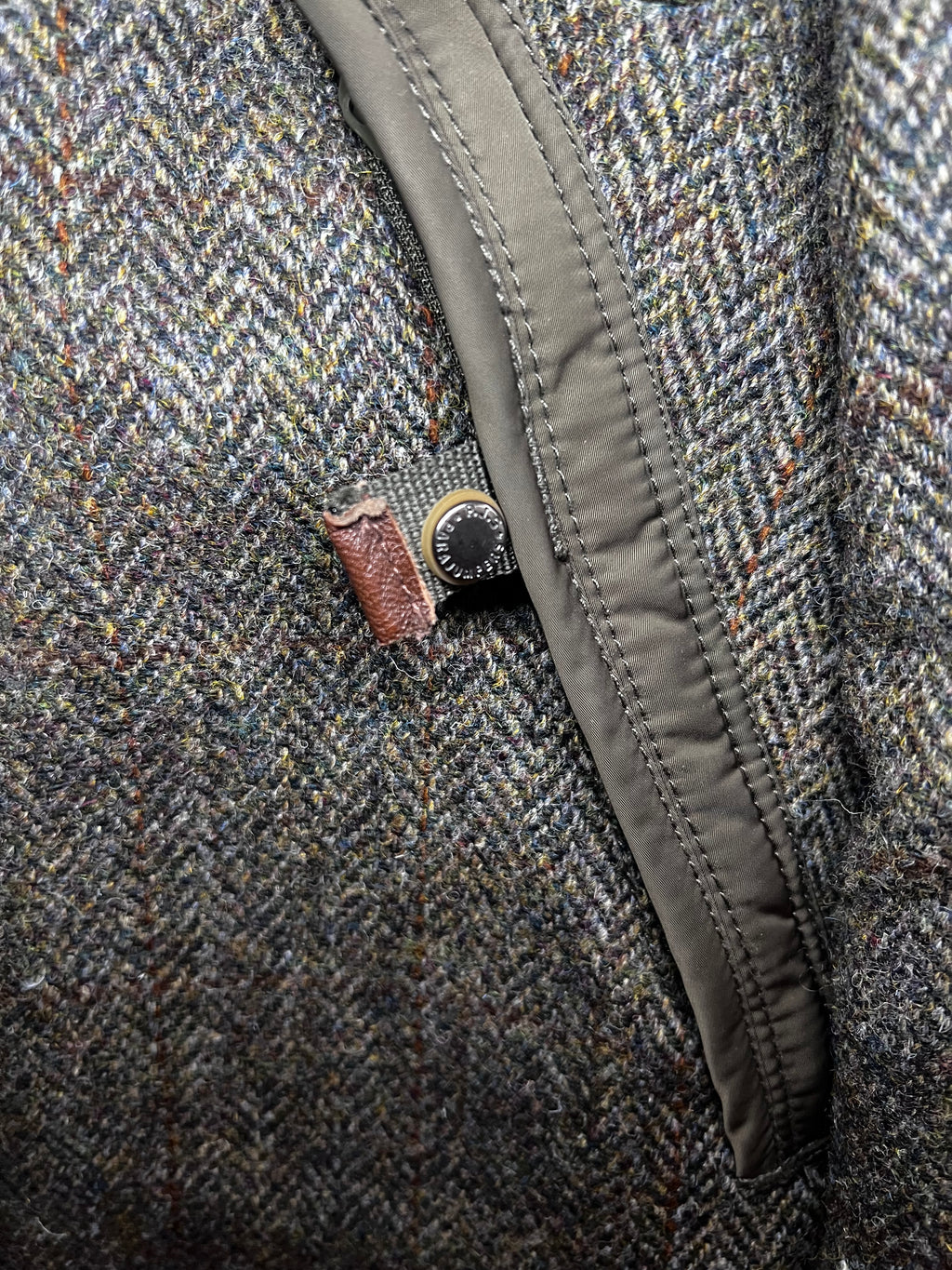 Parajumpers x Harris Tweed Winterjacke – Gr. M – Echtfellkapuze