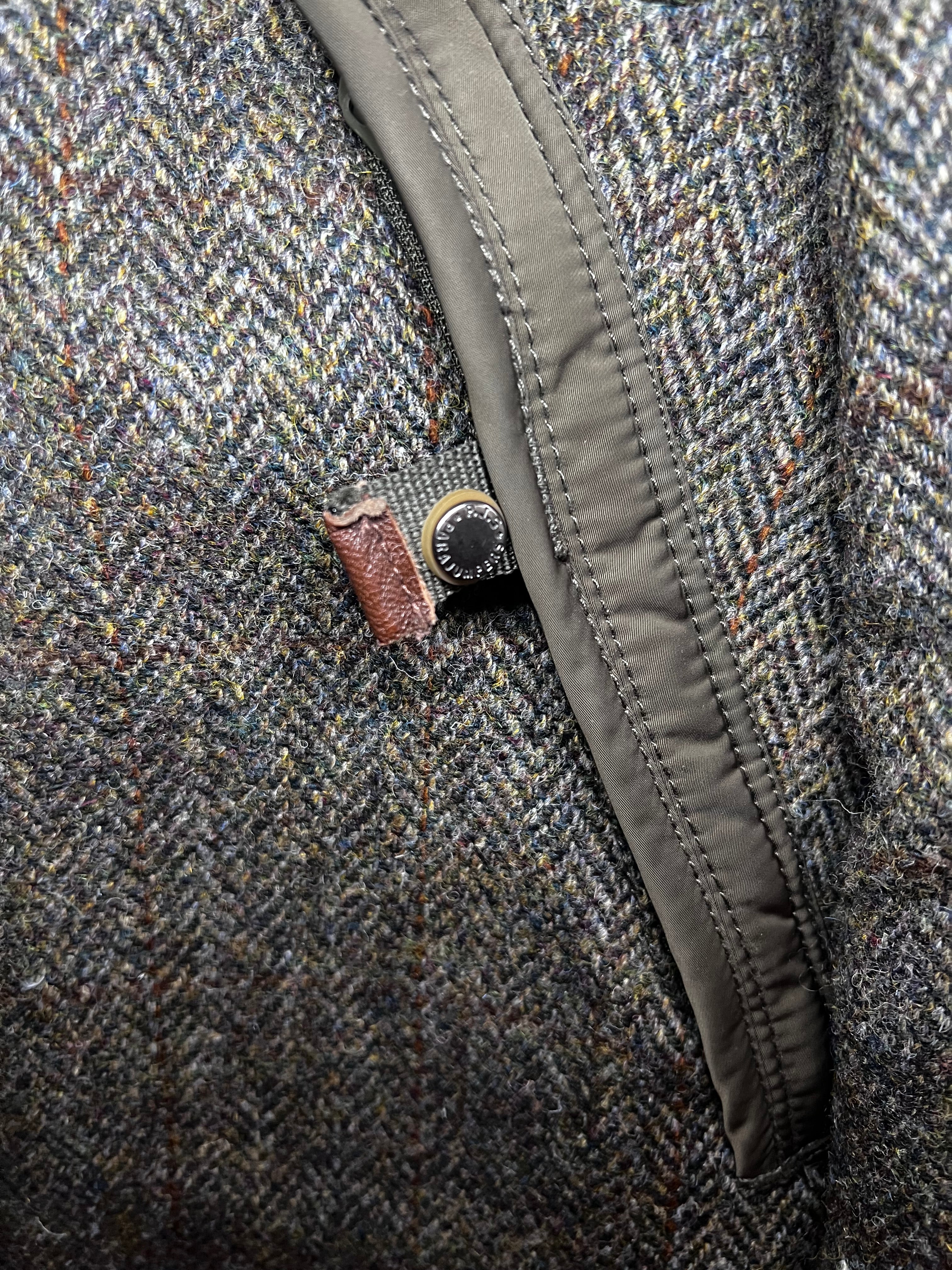 Parajumpers x Harris Tweed Winterjacke – Gr. M – Echtfellkapuze