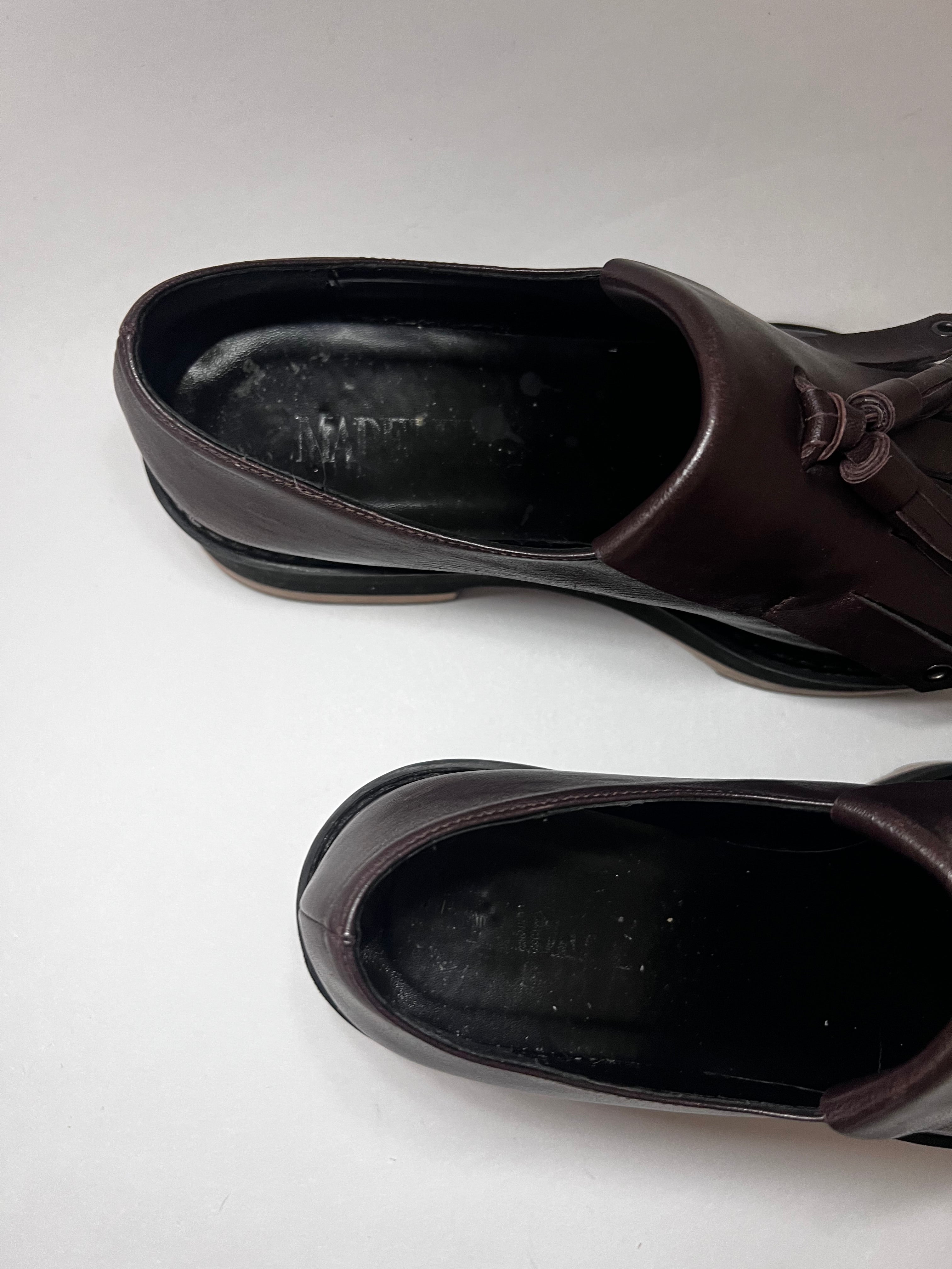 Madeleine Leder-Loafer mit Fransen – Größe 38