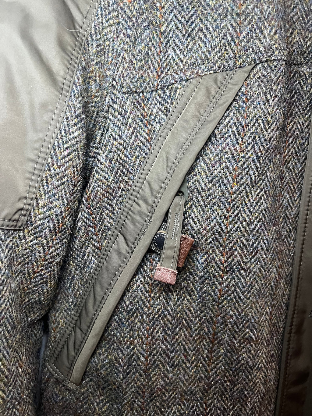 Parajumpers x Harris Tweed Winterjacke – Gr. M – Echtfellkapuze