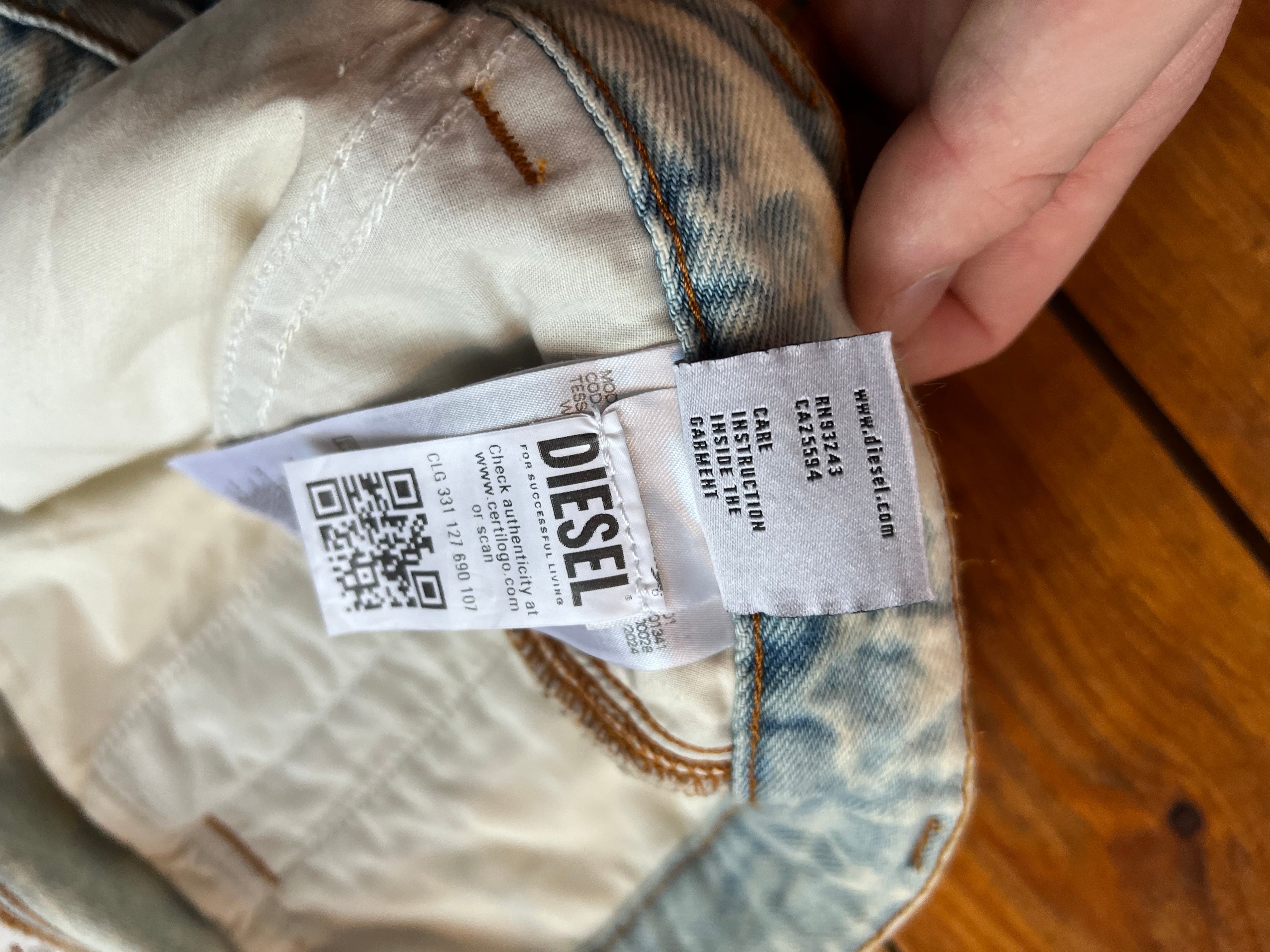 Diesel Cargo / Utility Jeans – Gr. L – Light Wash