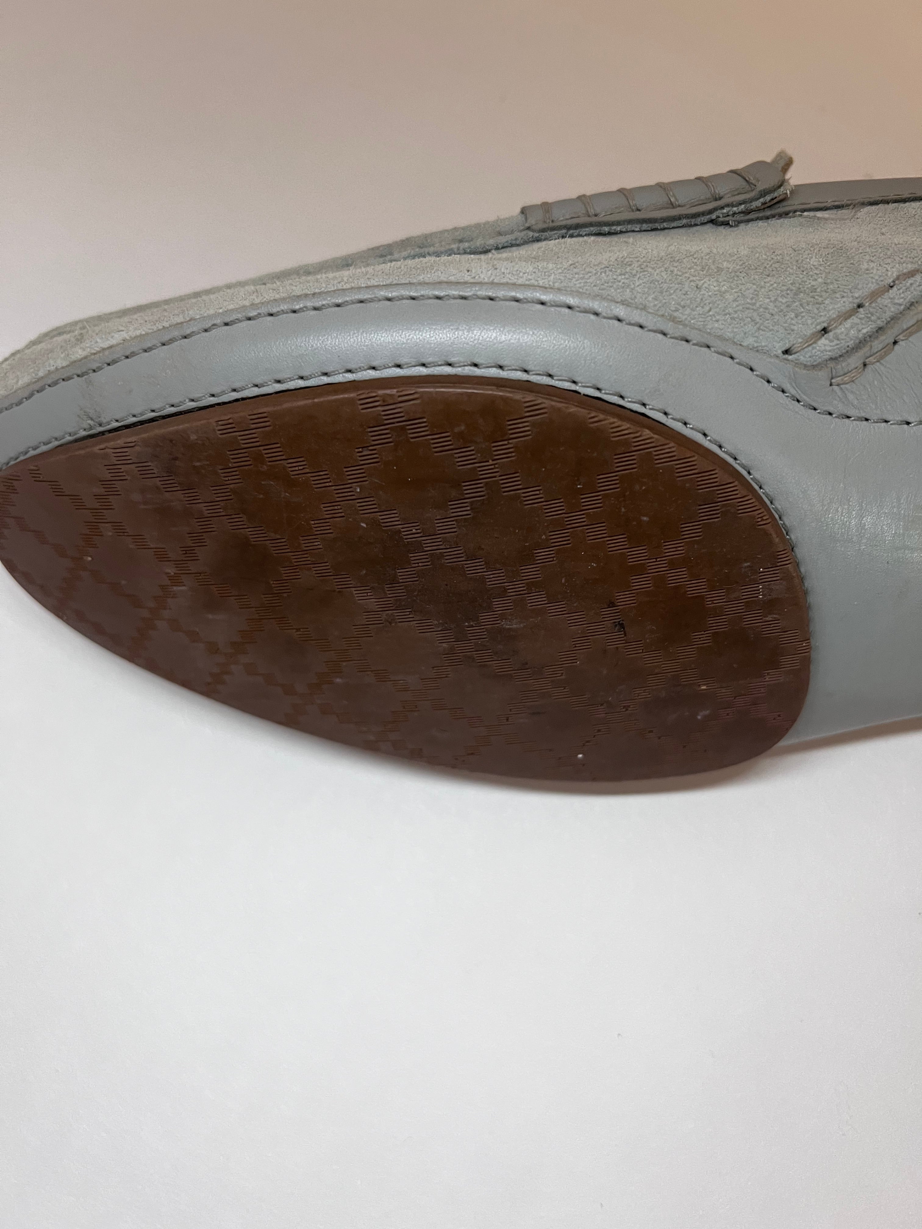 Gucci Loafer aus Wildleder – Türkis (Gr. 43½)