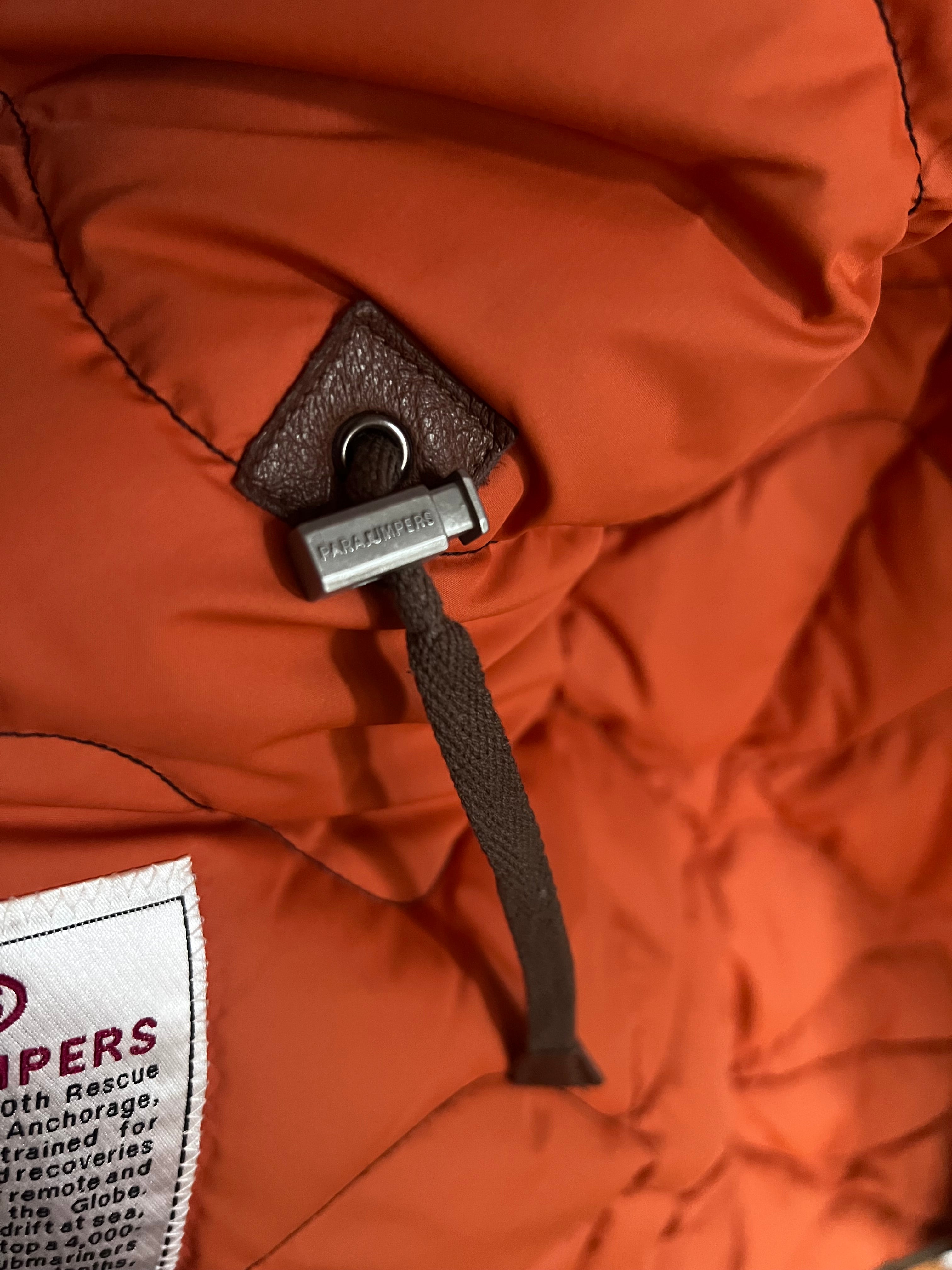 Parajumpers x Harris Tweed Winterjacke – Gr. M – Echtfellkapuze