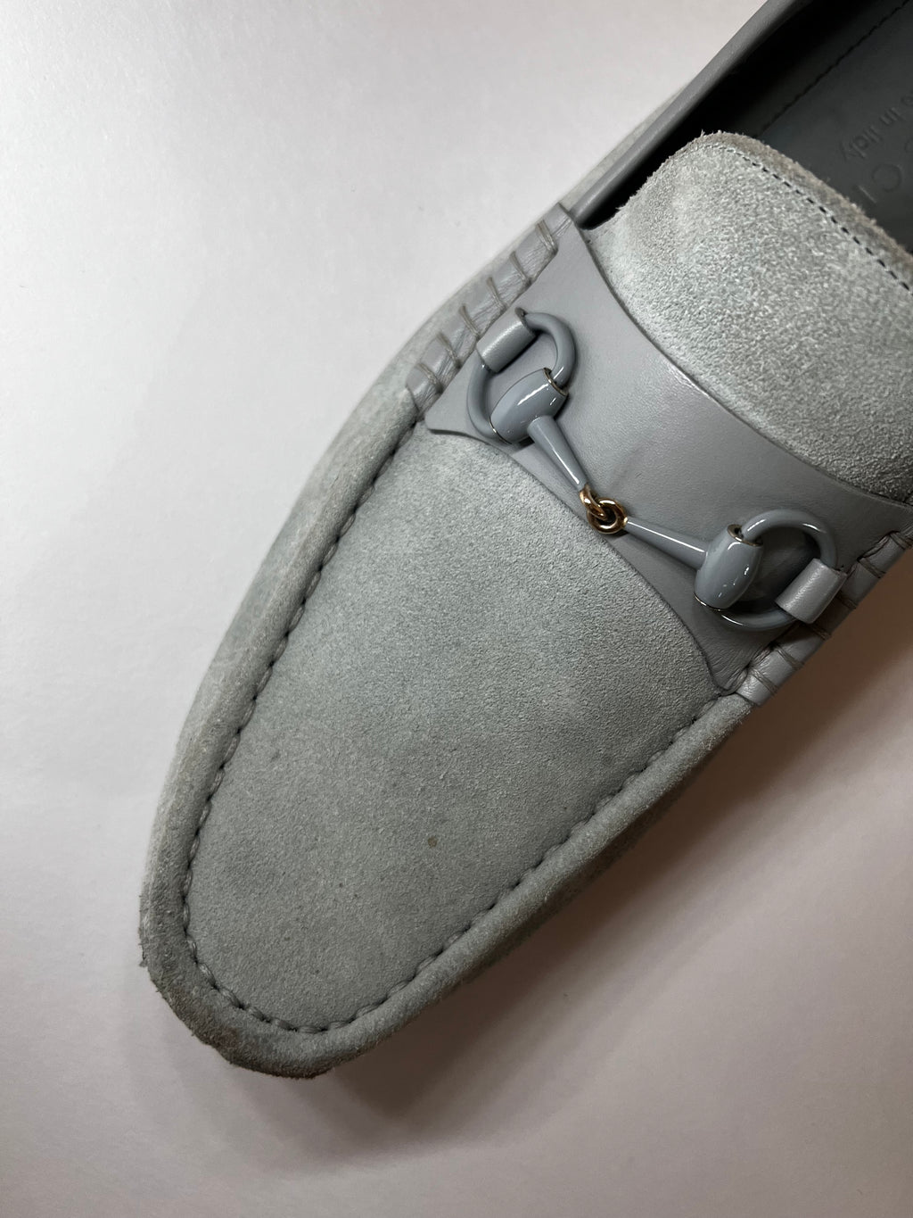 Gucci Loafer aus Wildleder – Türkis (Gr. 43½)