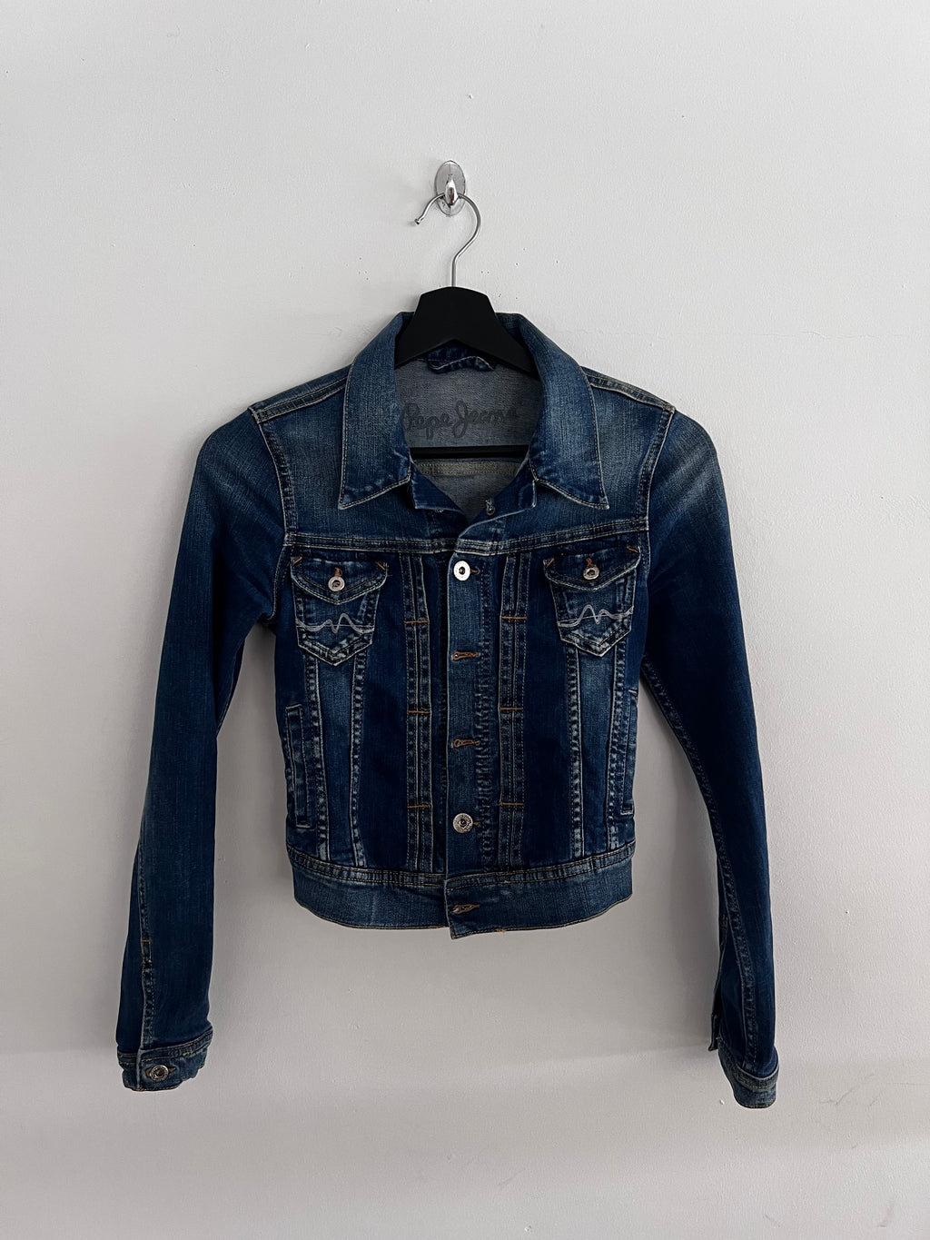 Pepe Jeans Jeansjacke – Dunkelblau, Größe XS