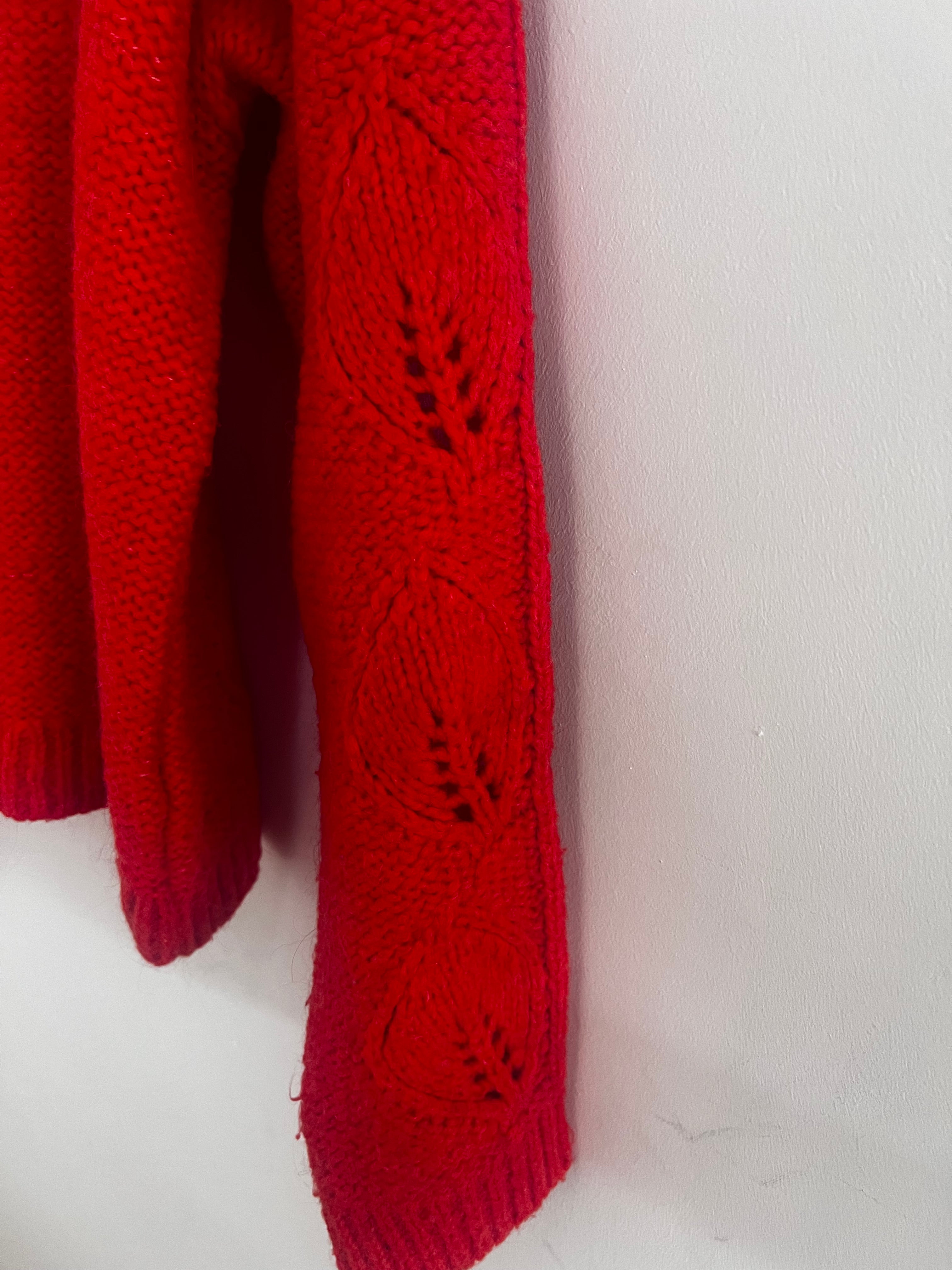 Mango Strickpullover – Rot, Größe S