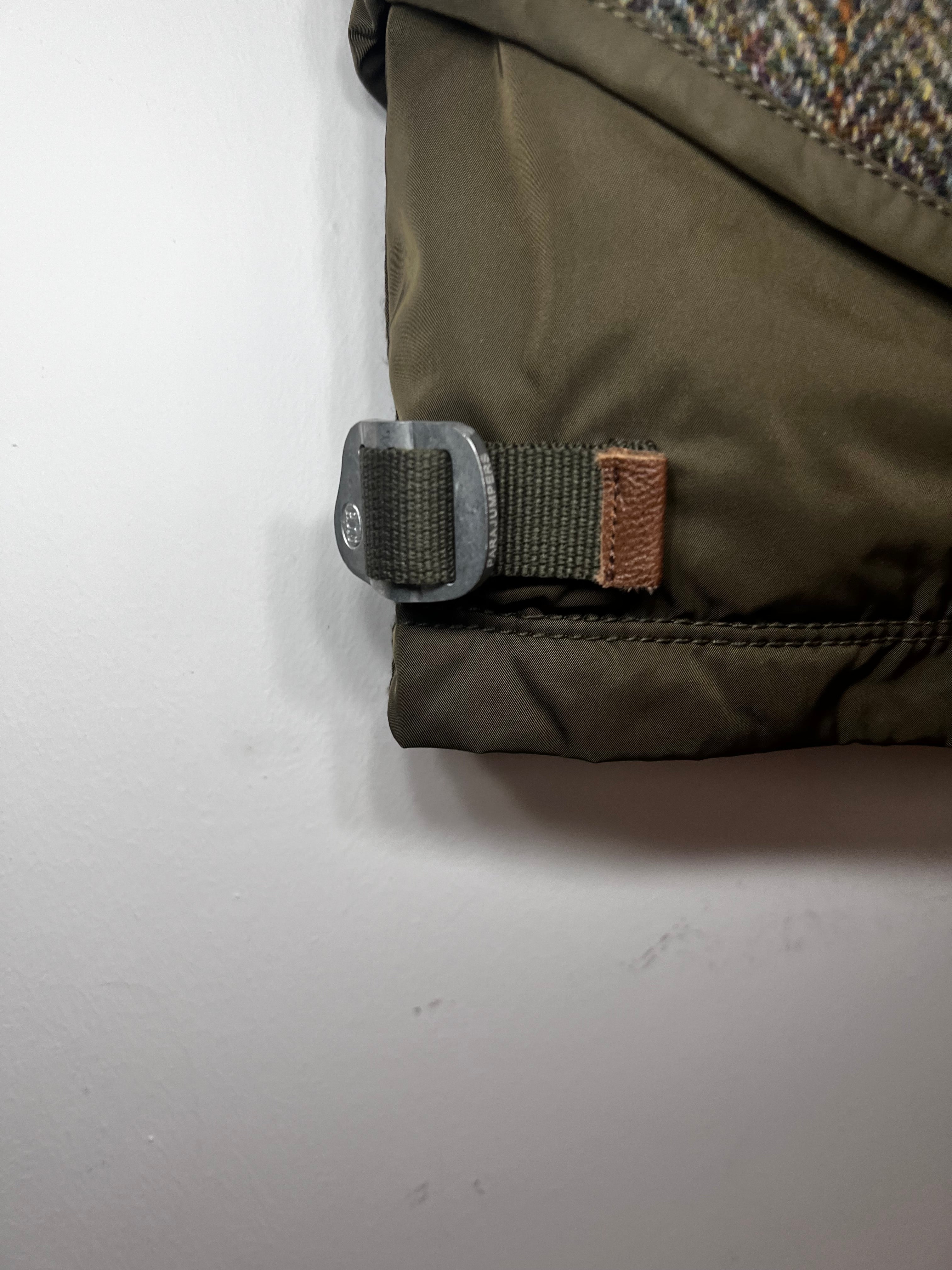 Parajumpers x Harris Tweed Winterjacke – Gr. M – Echtfellkapuze