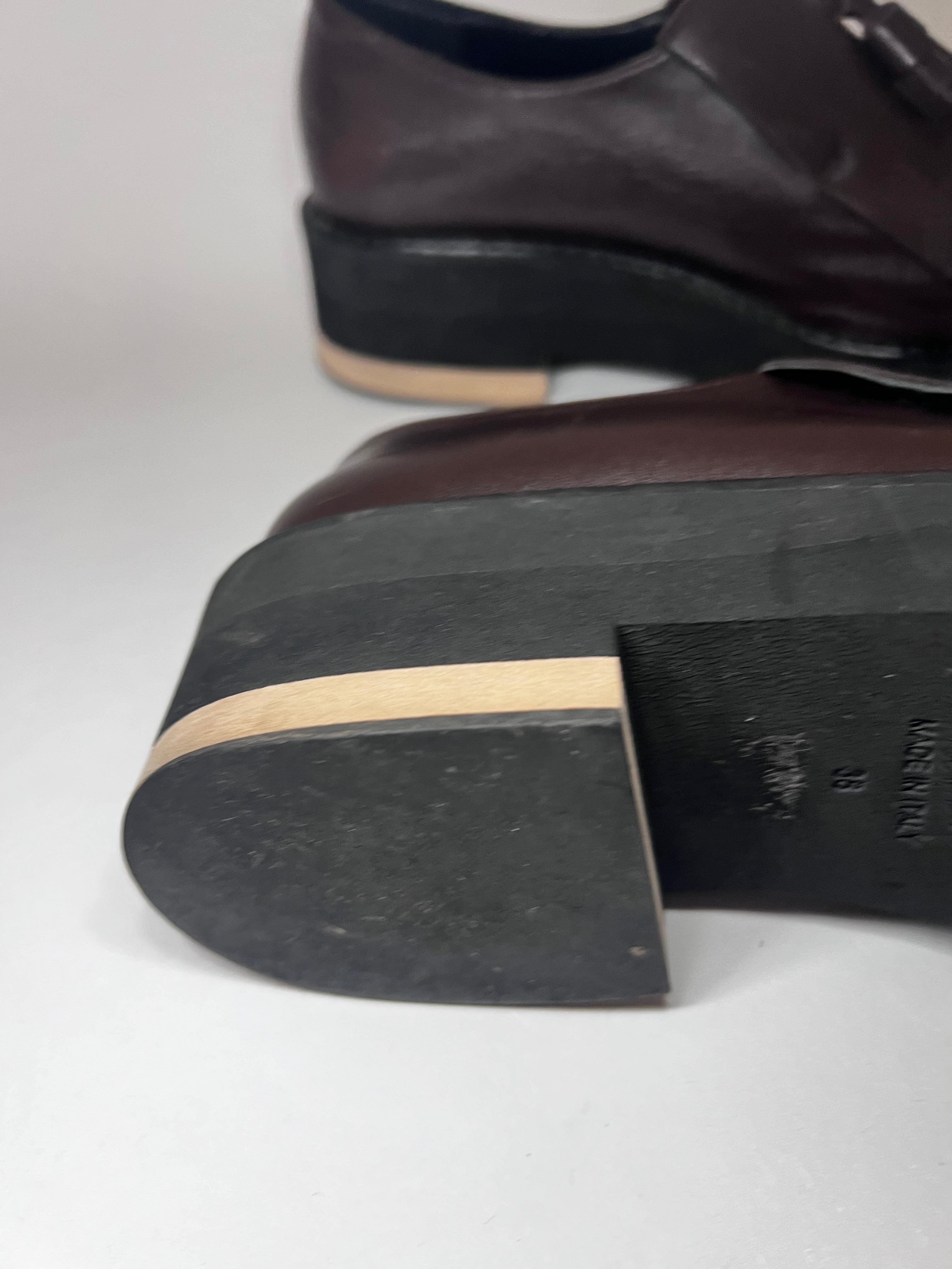 Madeleine Leder-Loafer mit Fransen – Größe 38