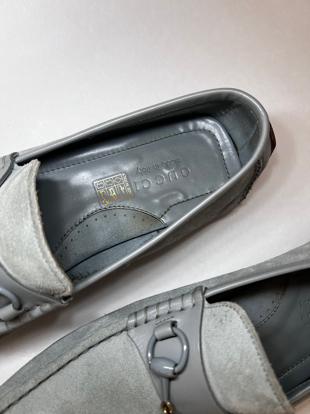 Gucci Loafer aus Wildleder – Türkis (Gr. 43½)