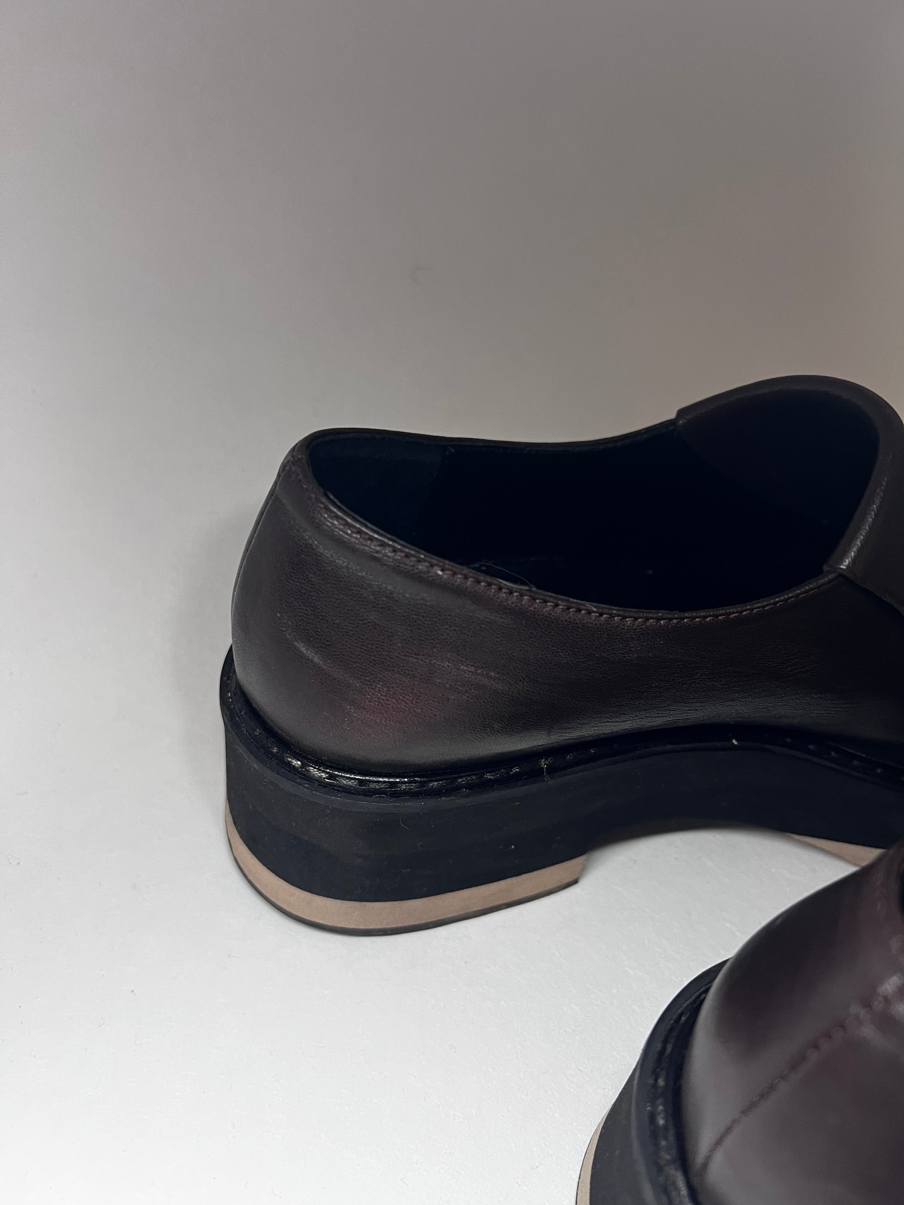 Madeleine Leder-Loafer mit Fransen – Größe 38