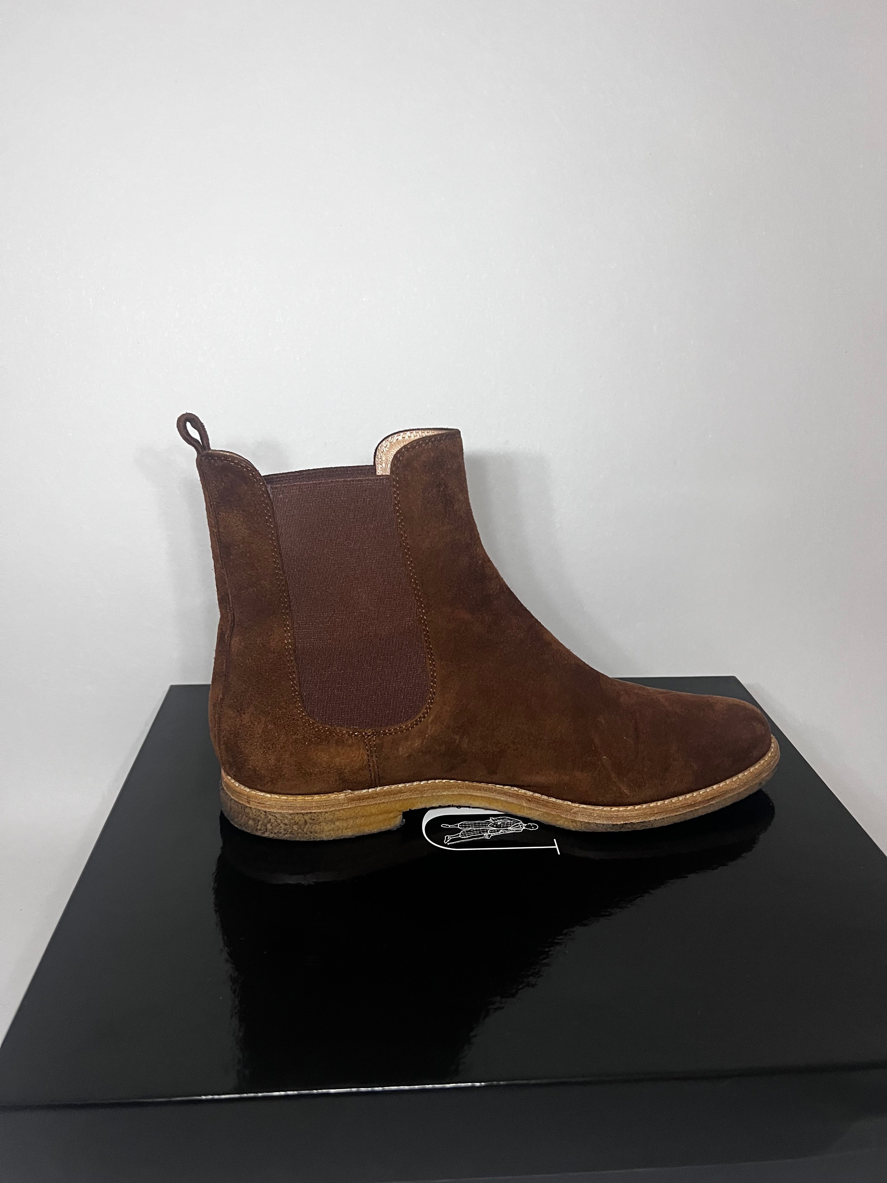 Unützer Chelsea Boots – braunes Wildleder, Größe 38,5