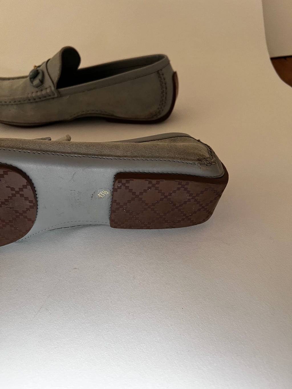 Gucci Loafer aus Wildleder – Türkis (Gr. 43½)