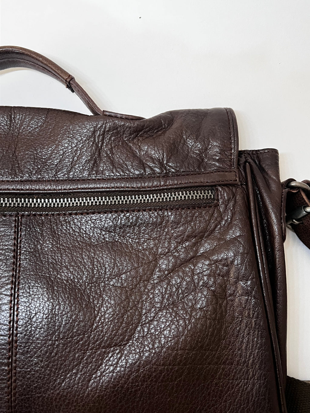 Rehard Echtleder Aktentasche / Umhängetasche – Braun